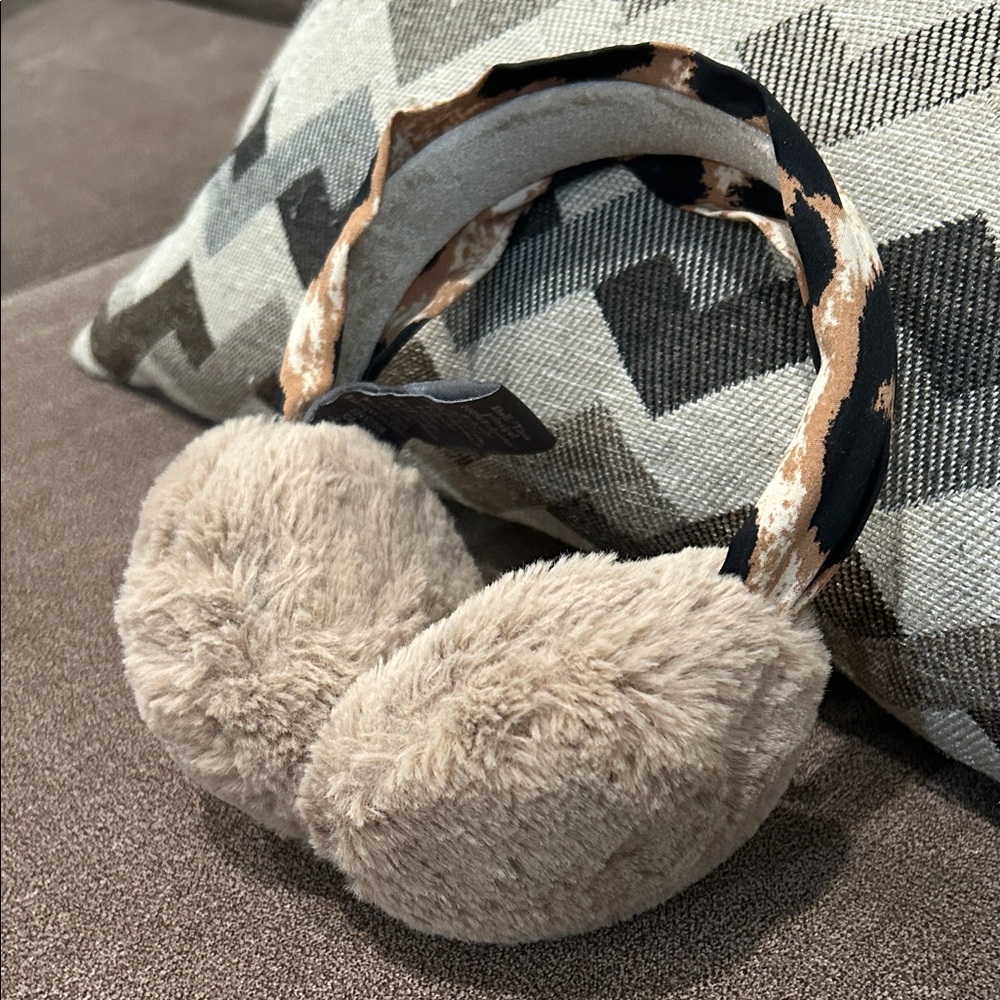 Vince Camuto Tan Faux Fur Earmuffs